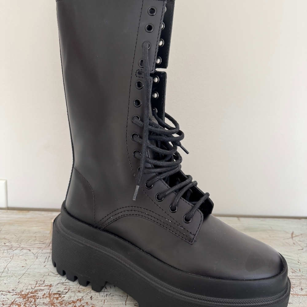 Dolce & Gabbana Black Combat Boots